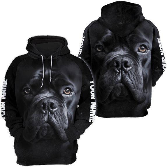 Lotusprinthandmade Cane Corso Hoodie 3D (Lightweight) S-5XL Multicolor