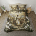 thumbnail image 1 of Lotusprinthandmade Christian Jesus Faith And Hope Bedding Set (Made in Vietnam) (68x88), Faith-Inspired Jesus Bedding Set, 1 of 5