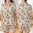 thumbnail image 1 of Lotusprinthandmade Corgi Dog Christmas All-over Print Satin Short-Sleeve Pajamas Set (No Pocket) (4XL), corgi dog pajamas, corgi dog christmas sleepwear, 1 of 7