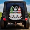 thumbnail image 1 of Lotusprinthandmade Cute Christmas Gnomes Merry Christmas Spare Tire Cover Without Backup Camera Hole 6 Sizes (30 in.), cute christmas gnomes tire cover, merry christmas gnome gift, 1 of 7