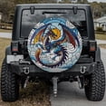 thumbnail image 1 of Lotusprinthandmade Cute Dragon with Book Spare Tire Cover With Backup Camera Hole 6 Sizes (33 in.), 1 of 7