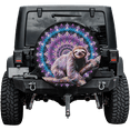thumbnail image 1 of Lotusprinthandmade Cute Sloth Spare Tire Cover Without Backup Camera Hole 6 Sizes (28 in.), Adorable Sloth-Themed Tire Protector, 1 of 7
