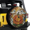 thumbnail image 1 of Lotusprinthandmade Cute Spooky with Pumpkin Halloween Spare Tire Cover With Backup Camera Hole 6 Sizes (35 in.), halloween decor spare tire cover, 1 of 6