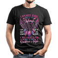 thumbnail image 1 of Lotusprinthandmade Dad Daughter She Is My Guardian Angel Black Classic Unisex T-Shirt 100% Cotton S-5XL, 1 of 3