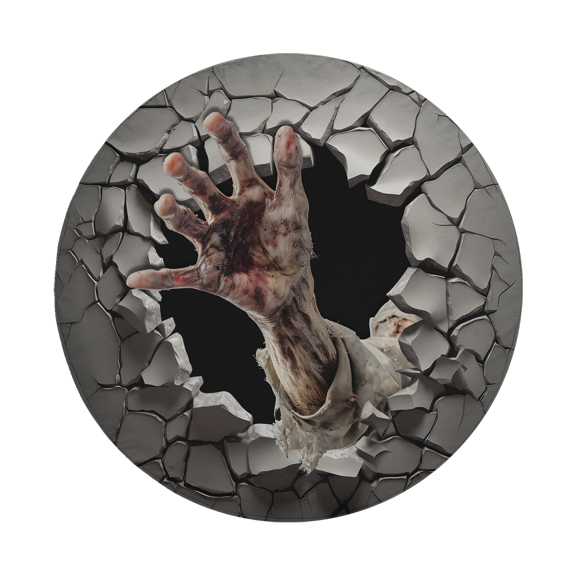 Lotusprinthandmade Dead Body Hand Spare Tire Cover Without Backup Camera Hole 6 Sizes