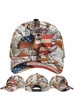 Deer Hunting Baseball Cap (One Size - Multicolor), Deer Themed Cap