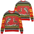 thumbnail image 1 of Lotusprinthandmade Deer Hunting Bass Fishing Multicolor Print Crew-neck Sweatshirt 3D (Made in Vietnam) S-5XL (XL), 1 of 5