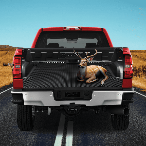 Lotusprinthandmade Deer Hunting Tailgate Wrap 24"x58", Deer Lovers Truck Tailgate Decal Wrap