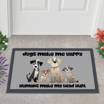 Lotusprinthandmade Dog Lovers Funny Doormat 6 Sizes (15x25")