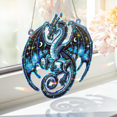 thumbnail image 1 of Lotusprinthandmade Dragon Lovers Custom Shape Star Hologram Ornament 8in, dragon 3d ornament, 3d dragon hologram piece, 1 of 5