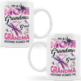 thumbnail image 1 of Lotusprinthandmade Dragonflies I'm a Mom Grandma and a Great Grandma White Ceramic Mug (15oz) (Made In US), 1 of 5
