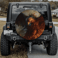 thumbnail image 1 of Lotusprinthandmade Eagle Graphic Spare Tire Cover With Backup Camera Hole, Eagle Spare Tire Cover, 1 of 7