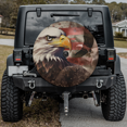 thumbnail image 1 of Lotusprinthandmade Eagle Patriotic Spare Tire Cover With Backup Camera Hole, Eagle Tire Cover, 1 of 7