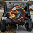 thumbnail image 1 of Lotusprinthandmade Eagle Spare Tire Cover Without Backup Camera Hole, Eagle Lovers Spare Tire Cover, 1 of 7