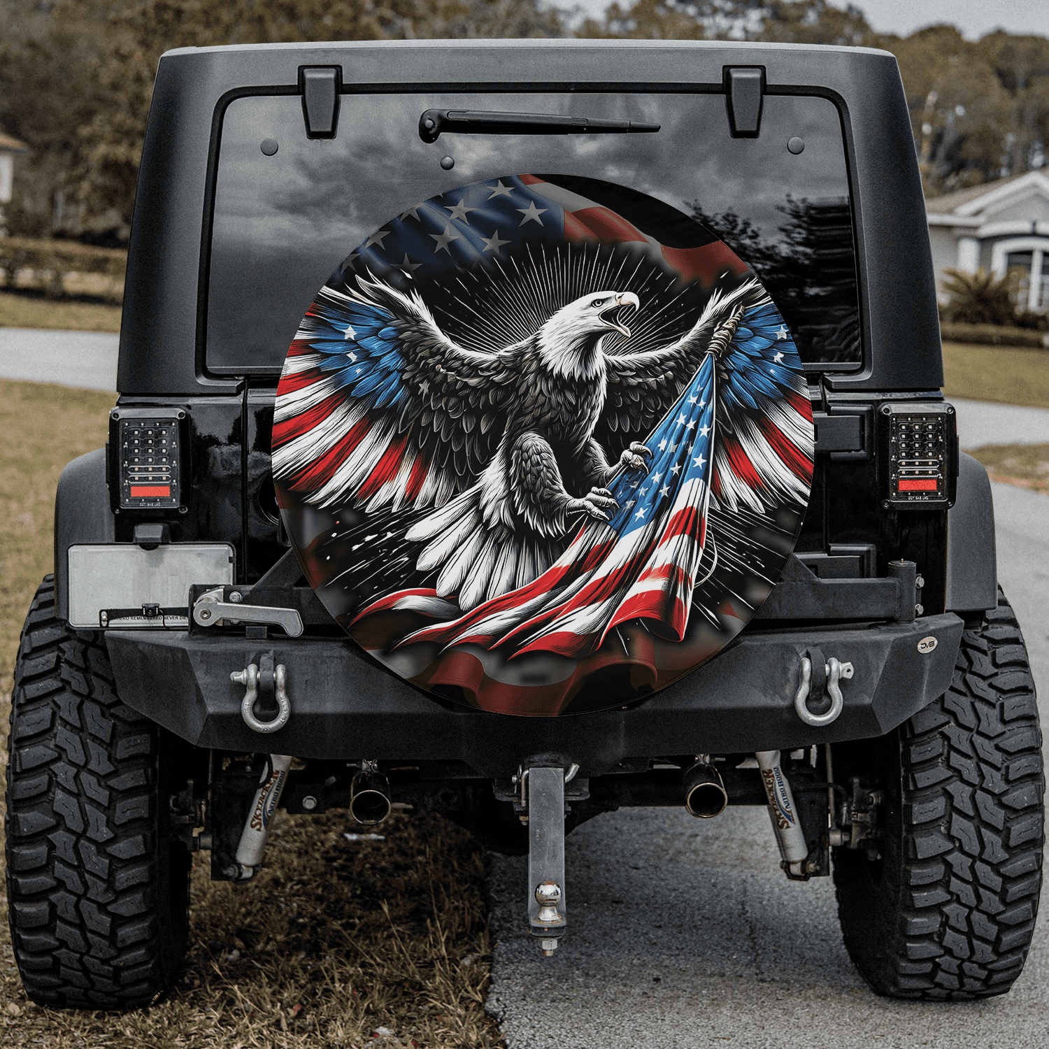 Afro Libya Spare Tire Cover Arabian Eagle - Independence Day LT15 main image 0