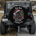 thumbnail image 1 of Lotusprinthandmade Funny Cat Christmas Spare Tire Cover With Backup Camera Hole 6 Sizes (28 in.) , Holiday-Themed Tire Cover With Cats, Christmas-Themed Tire Cover, 1 of 7