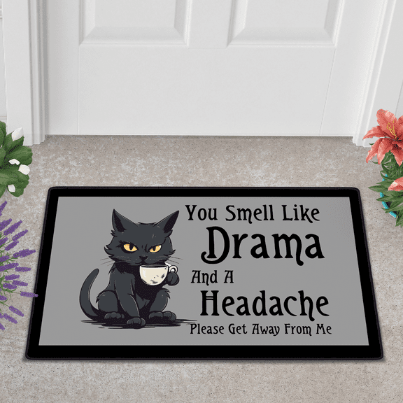 Lotusprinthandmade Funny Cat Doormat 6 Sizes (15x25")