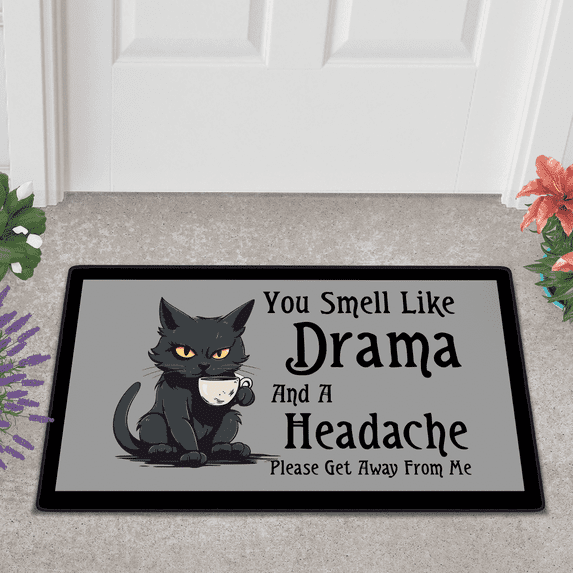 Lotusprinthandmade Funny Cat Doormat 6 Sizes (18x30")