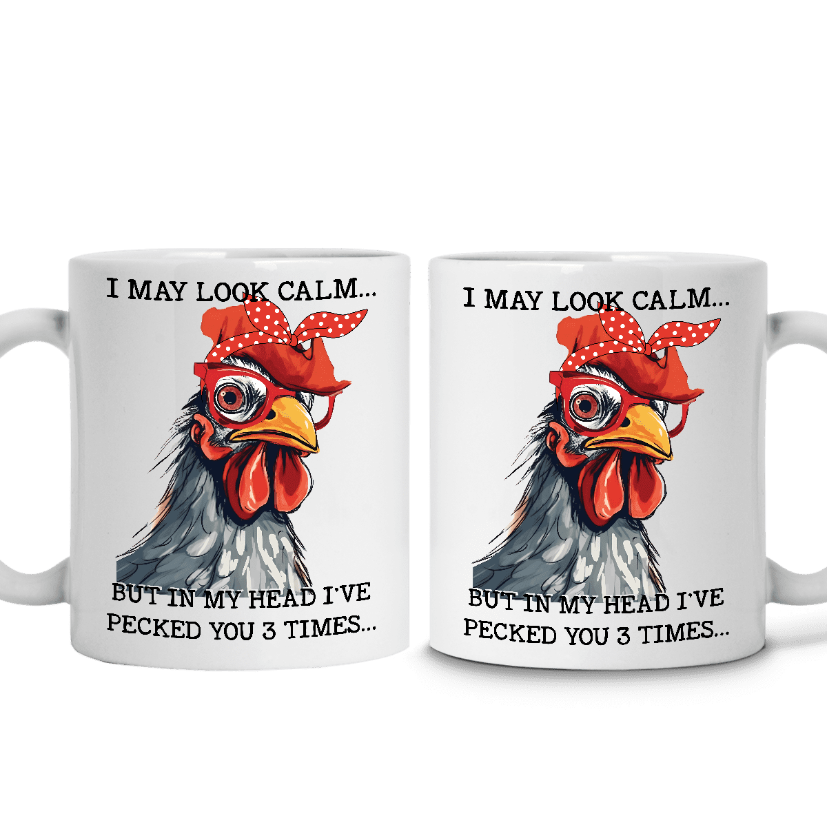 KOSOQ1 Mug Humoristique Avec Inscription « I May Look Calm