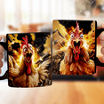 thumbnail image 1 of Lotusprinthandmade Funny Chicken Theme Black Ceramic Mug (15oz) (Made In US), Quirky Chicken-Themed Mug For Coffee Lovers, 1 of 5