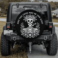 thumbnail image 1 of Lotusprinthandmade Funny Coffee Skeleton Spare Tire Cover Without Backup Camera Hole 6 Sizes (28 in.), 1 of 7