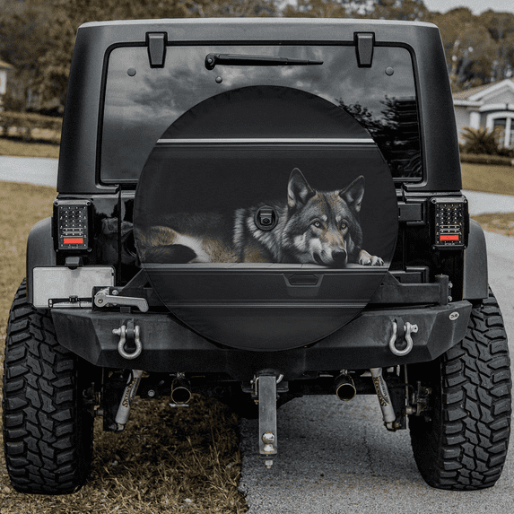 Lotusprinthandmade Funny Horse Spare Tire Cover With Backup Camera Hole, Horse Spare Tire Cover