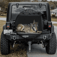 thumbnail image 1 of Lotusprinthandmade Funny Horse Spare Tire Cover Without Backup Camera Hole, Horse Spare Tire Cover, 1 of 7