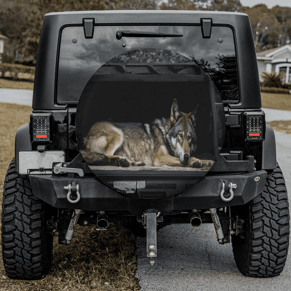 Lotusprinthandmade Funny Horse Spare Tire Cover Without Backup Camera Hole, Horse Spare Tire Cover
