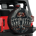 thumbnail image 1 of Lotusprinthandmade Funny Skull Spare Tire Cover Without Backup Camera Hole, Skull Spare Tire Cover, 1 of 7