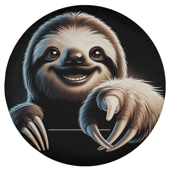 Lotusprinthandmade Funny Sloth Spare Tire Cover Without Backup Camera Hole 6 Sizes