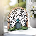 thumbnail image 1 of Lotusprinthandmade Funny Spooky Halloween Custom Shape Window Hanging Suncatcher 8in, Halloween Suncatcher Window Hanging Gift, 1 of 6