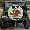 thumbnail image 1 of Lotusprinthandmade Funny Turkey Run Spare Tire Cover With Backup Camera Hole 6 Sizes (31 in.), 1 of 6