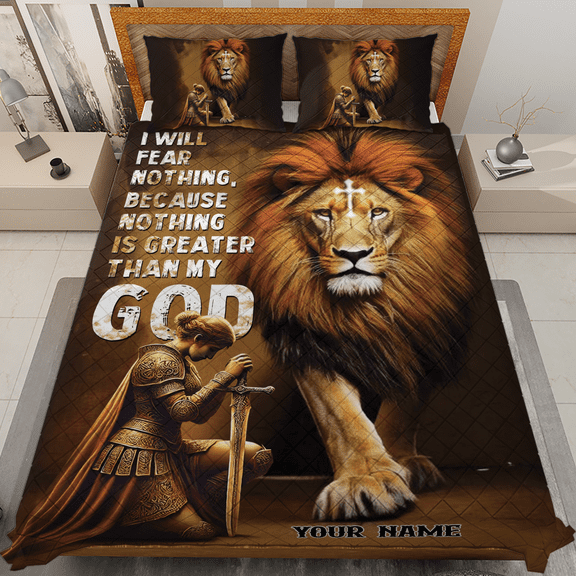 Lotusprinthandmade God Quote Quilt Bedding Set Quilt Bedding Set (White Binding) 5 Sizes (Made in Vietnam) (80x90), Chicken 3D Graphic Quilt Bedding Set