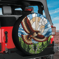 thumbnail image 1 of Lotusprinthandmade Hawk Bird Spare Tire Cover Without Backup Camera Hole 29 in, Multicolor, 1 of 6