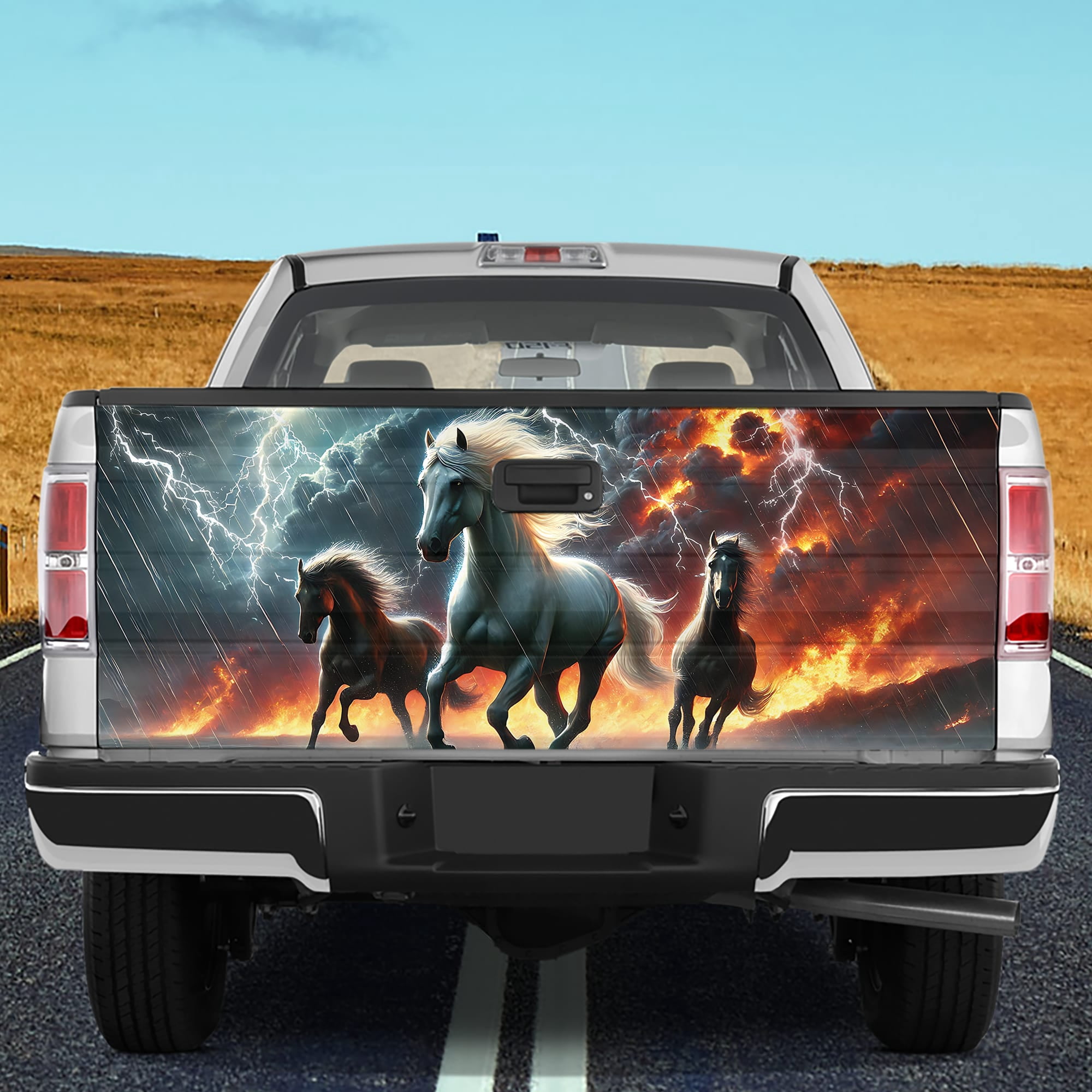 Lotusprinthandmade Horse Lovers Tailgate Wrap 2 Sizes (24