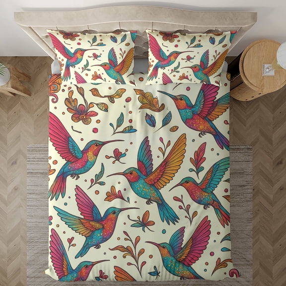 Lotusprinthandmade Hummingbird Animal 3D Bedding Set