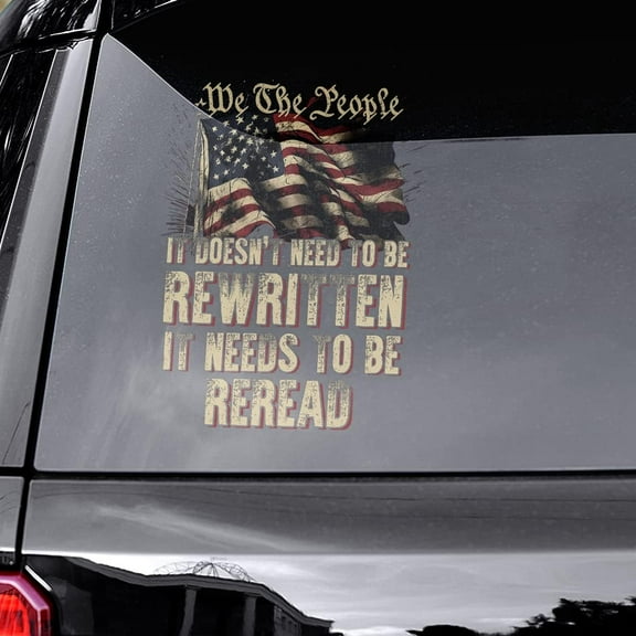 Lotusprinthandmade It Doesn't Need to Be Rewritten It Need to Be Reread Transparent Vinyl Decal 4 Sizes