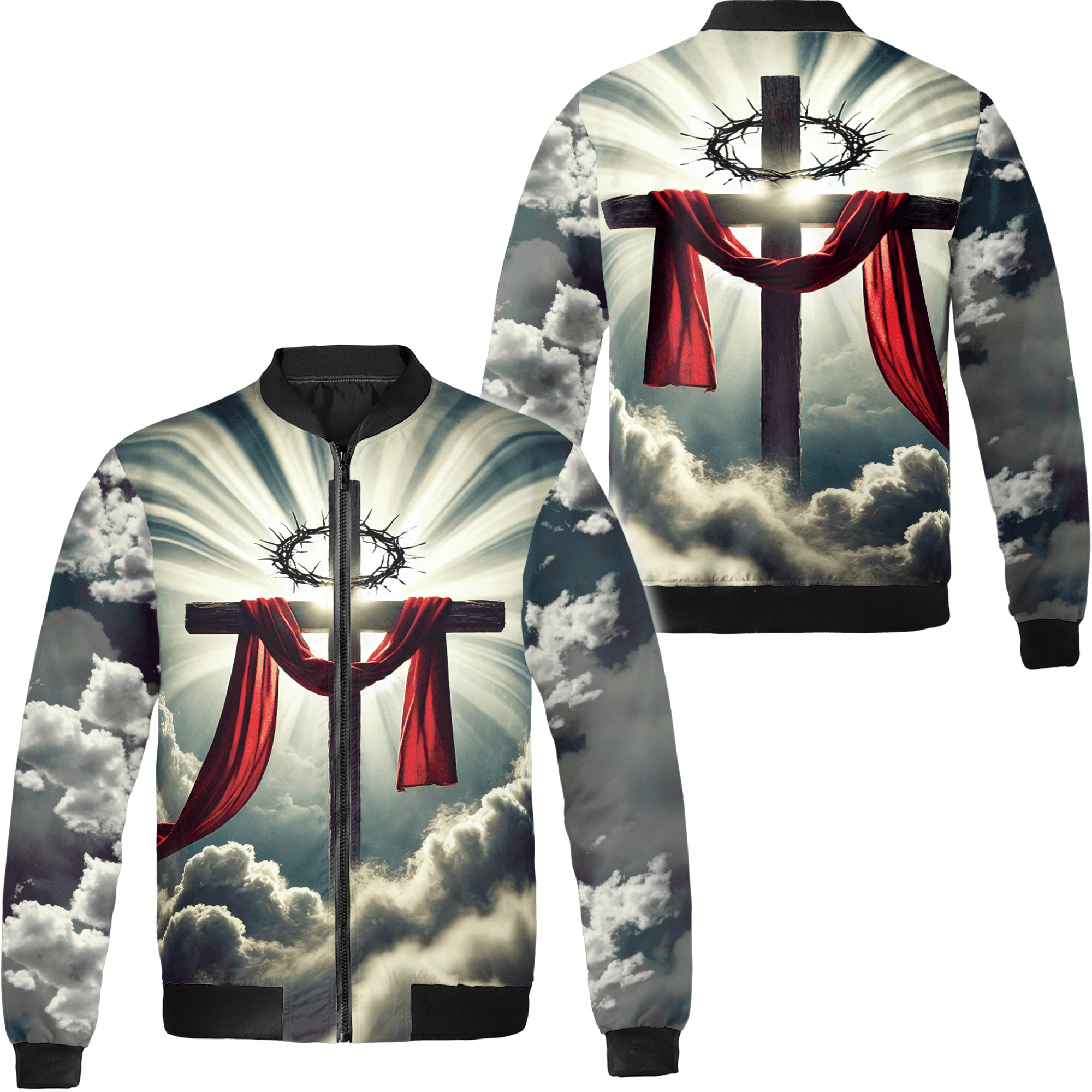 Lotusprinthandmade Jesus Christian Light Cross All-over Print