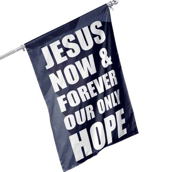 Lotusprinthandmade Jesus God Christian 100% Polyester House Flag 29.5 x 39.5 inches