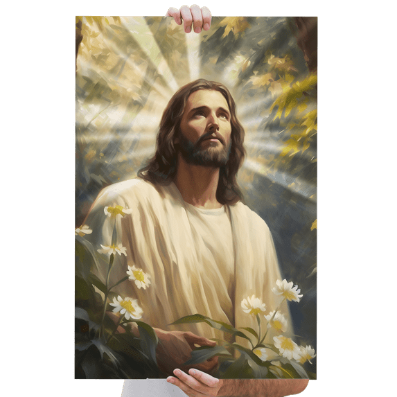 Lotusprinthandmade Jesus Wall Art Painting Picture Christian God Poster No Frame 12" x 18”