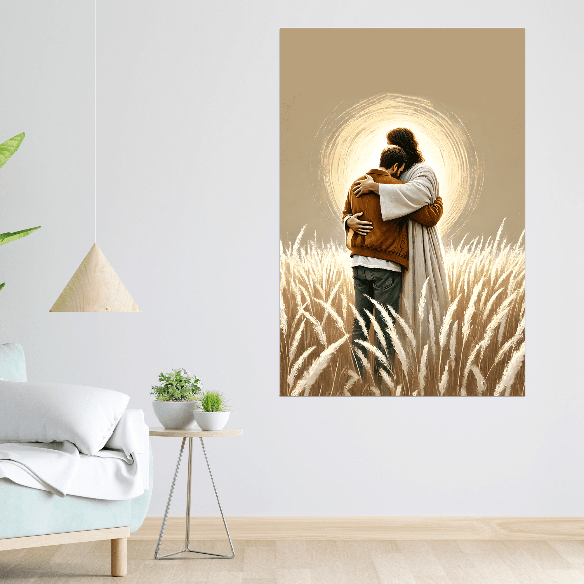 Lotusprinthandmade Jesus and Man Christian Poster 24" x 36", Faith ...