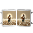 thumbnail image 1 of Lotusprinthandmade Jesus and Man Christian White Ceramic Mug (11oz) (Made In US), Faith-based Coffee Mug, Christian-themed Drinkware, 1 of 5