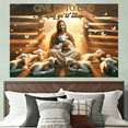 thumbnail image 1 of Lotusprinthandmade Lamb Give It To God And Go To Sleep Poster 32" x 48", Christian Wall Art, Christian Poster, Christian Home Decor, jesus poster, jesus christ poster, 1 of 5