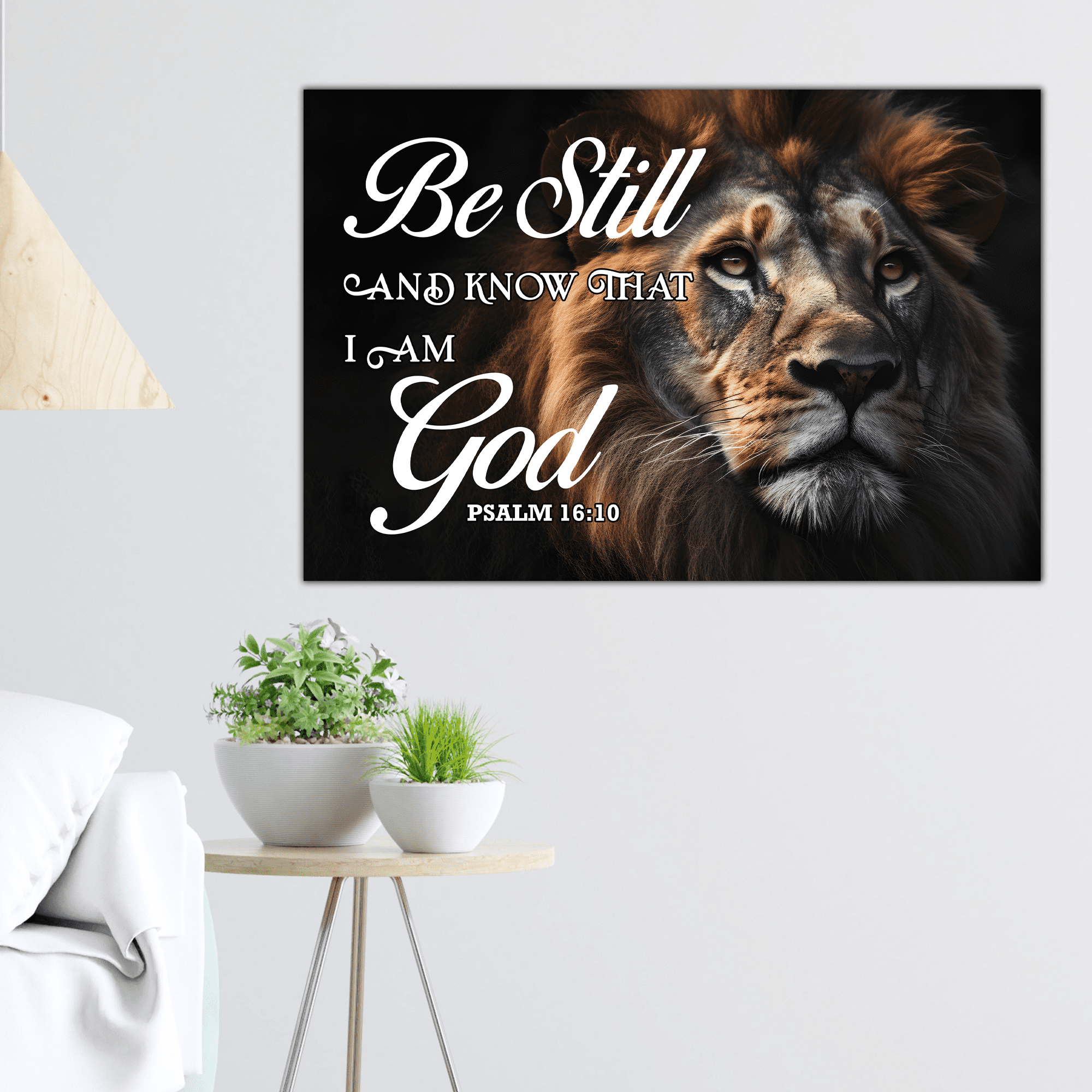 Lotusprinthandmade Lion of Judah Be Still and Know That I am God Poster ...
