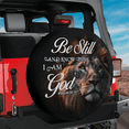 thumbnail image 1 of Lotusprinthandmade Lion of Judah Be Still and Know That I am God Spare Tire Cover With Backup Camera Hole 6 Sizes (34 in. V2), 1 of 6