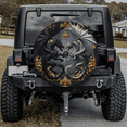thumbnail image 1 of Lotusprinthandmade Love Dragon Couple Spare Tire Cover With Backup Camera Hole 6 Sizes (31 in.), 1 of 7