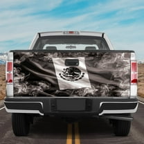 Lotusprinthandmade Mexico Flag Mexican Eagle Tailgate Wrap 2 Sizes (24"x58"), mexican tailgate graphic, patriotic mexico eagle truck decal