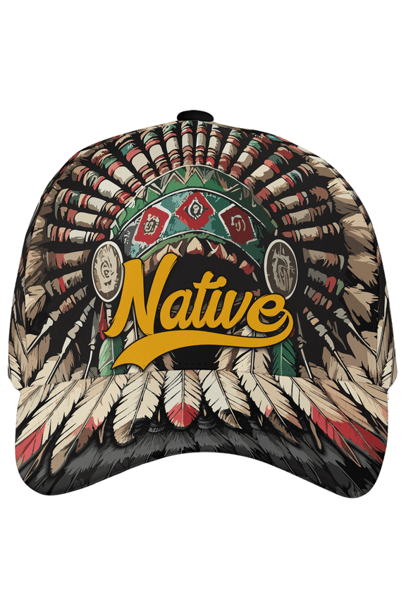 Native America Classic Baseball Cap Multicolor, Native America Cap for Men and Women