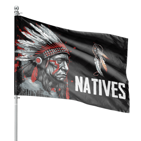 Lotusprinthandmade Native America Pride 100% Polyester House Flag 36×60 inches