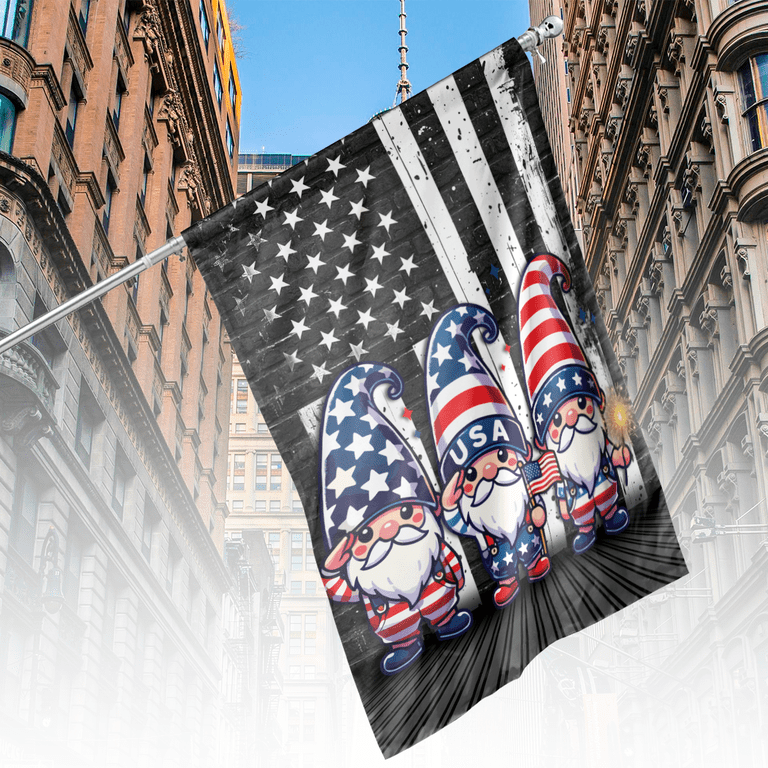 Bandiera USA Patriottica Con Bandiera Americana E Scritta TRUMP 2024, Dimensioni 12x18 Pollici, Doppia Faccia